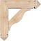 Ekena Millwork Funston Arts and Crafts Smooth Bracket w/ Offset Brace, Douglas Fir, 5 1/2"W x 18"D x 18"H BKT0604X18X18FST03SDF - alternate 3
